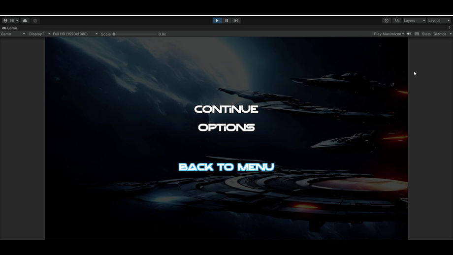 Interfaz UI 2D Spatial Style